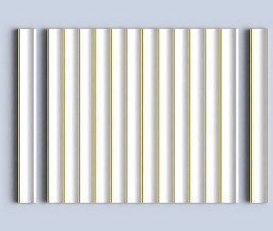 Hiwood Стеновые панели Hiwood цветные LV139 W41G белый золотой